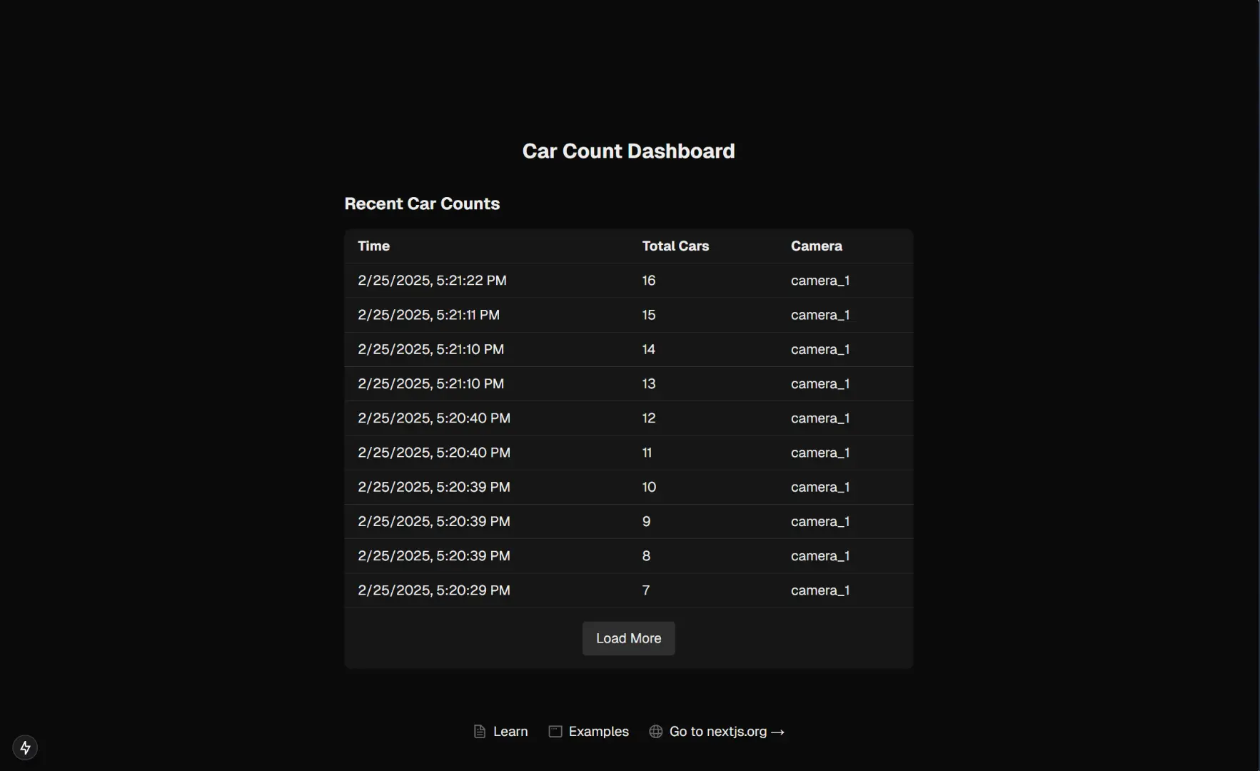 Carwash Camera Log System